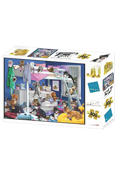İsmiyle Al Znv Mey Import ®   Bedroom Cats Puzzle 300 Pieces Znv2026