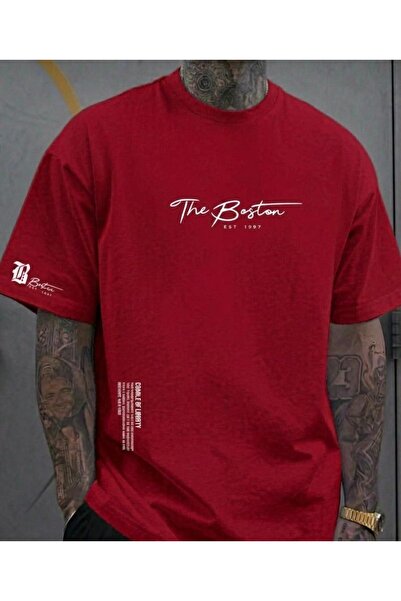 COHERENT Unisex Ανδρικά/Γυναικεία BOSTON Προσαρμοσμένα εμπριμέ βαμβακερά μπλο...