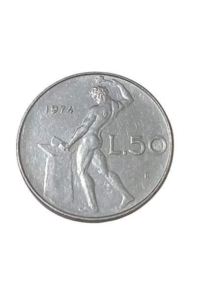 Yediotuz İtalya 50 Lire Koleksiyon Nostaljik Para. Para Koleksiyonu