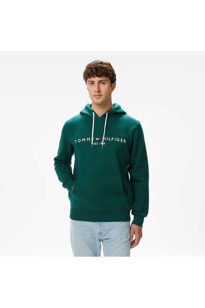 Tommy Hilfiger سويت شيرت رجالي بقلنسوة وأكمام طويلة للاستخدام اليومي باللون ا...