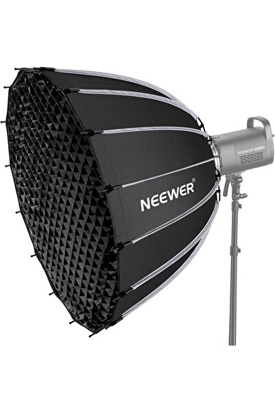 NEEWER صندوق إضاءة بارابولي سريع التركيب مقاس 33 بوصة/85 سم، قابل للطي مع ناش...