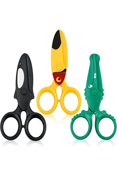 Choice3 3pcs Preschool Training Scissors,Children Safety Pre-School Safety Sc...