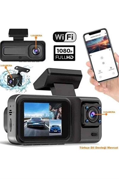 Epilons Ecran pentru camera de bord de 2 inchi 1080P Full HD Suport pentru ca...