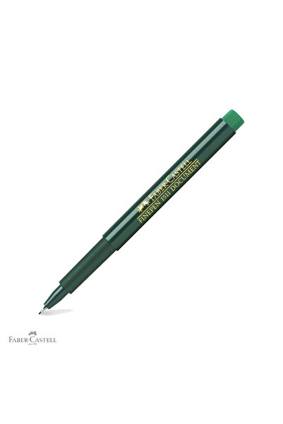 Faber Castell Faber-Castell Finepen 1511 liner verde, vârf metalic de 0,4 mm,...