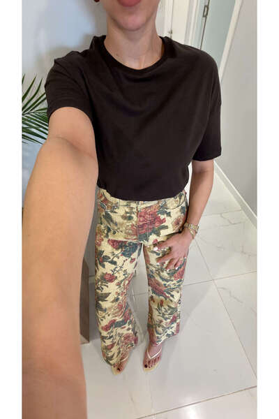 BİRCANÇİL Μπλουζάκι Dlvin Cenrs Σκούρο Καφέ Basic