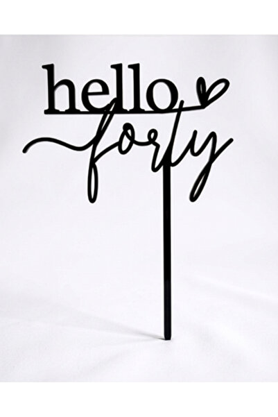 Atelier Creativ Cake Topper Personalizat – "Hello Forty"