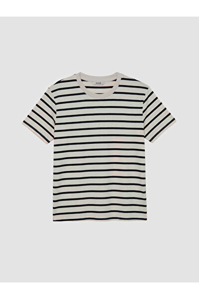 LC Waikiki Tricou cu dungi pentru damă, cu gât crew
