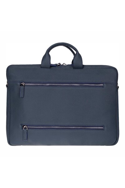 PLM Truro Genuine Leather Laptop Bag 13", Travel Compatible Briefcase