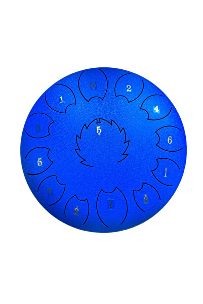 Marla STEEL TONGUE 13 NOTALI HANDPAN MOTİVASYON DAVULU RİTİM DAVULU MAVİ