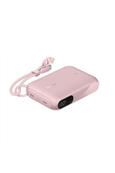 Belkin BPB027HQPK BoostCharge 10.000 mAh 20W USB-C Powerbank Dijital Gösterge...