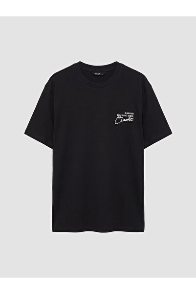 LC Waikiki Tricou bărbătesc cu guler rotund și imprimeu NYC