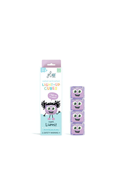 Glo Pals Lumi-Glo Cube, mov, jucărie senzorială luminoasă