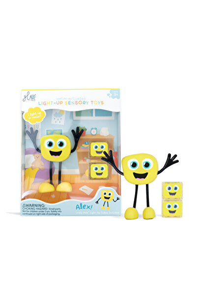 Glo Pals Jucărie senzorială luminoasă Alex - Glo Pal, Galben