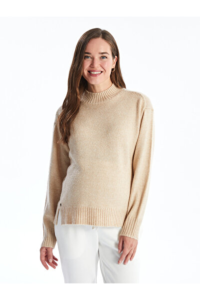 LC Waikiki Funnel Neck Women's Knit Sweater