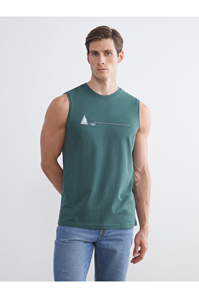 LC Waikiki Tricou fără mâneci pentru bărbați cu imprimeu cu decolteu