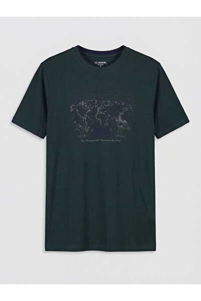 LC Waikiki Tricou bărbătesc imprimat cu guler rotund