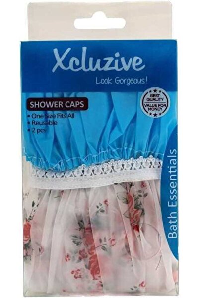 Xcluzive Shower Cap Reusable 2 Pcs