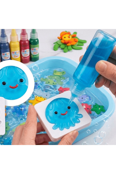 Magic Water Δημιουργικό Σετ – 4 χρώματα + 3 καλούπια, 3 ετών+