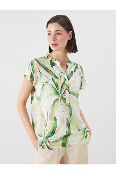 LC Waikiki Bluză florală cu decolteu crestat