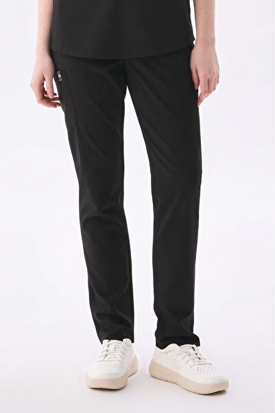 Class Üniforma Παντελόνι Nova - Μαύρο ίσιο γυναικείο παντελόνι από ελαστικό L...