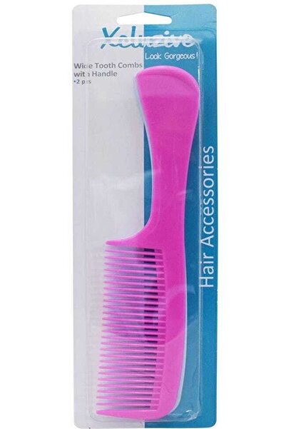 Xcluzive Wide Tooth Combs With Handle 2 Pcs