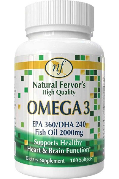 Natural Fervor Omega 3 - 100 Softgels