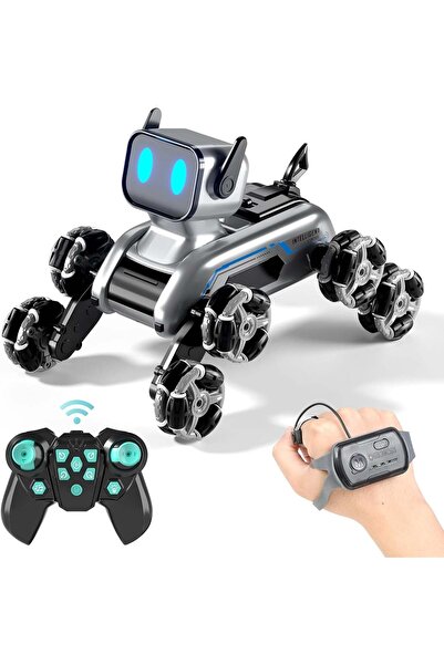 hızlı store Uzaktan Kumandalı Akıllı, Eğitici Sesli Işıklı Akrobat Robot Köpek