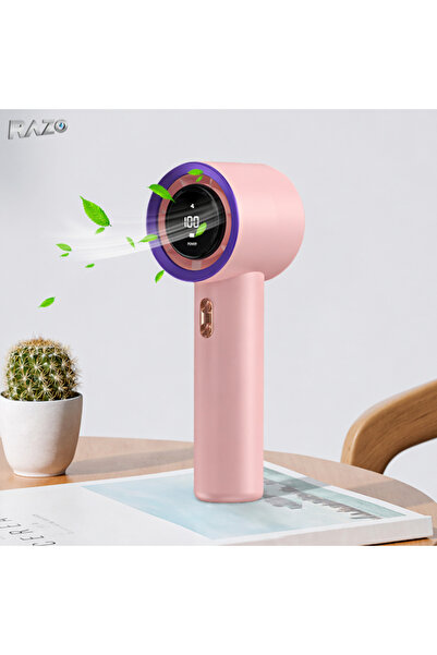 Razo Φορητός μίνι ανεμιστήρας τούρμπο, Επαναφορτιζόμενος, Συμπαγής, Ψηφιακή ο...