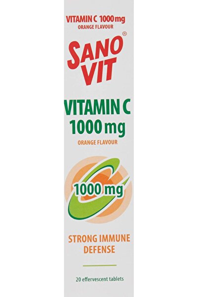 SANOVİT VIT C 1000 MG ORANGE FLAVOUR 20 EFFERVESCENT TAB