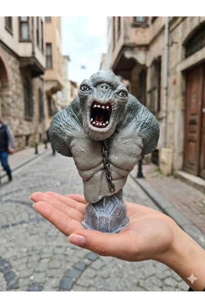 eselya Eselya3d Yüzüklerin Efendisi Mağara Trollü-Cave Troll Büst-Dekoratif H...