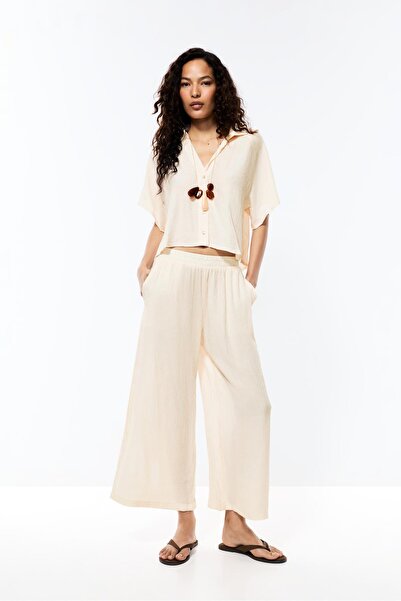 LEFTIES Dokulu culotte pantolon