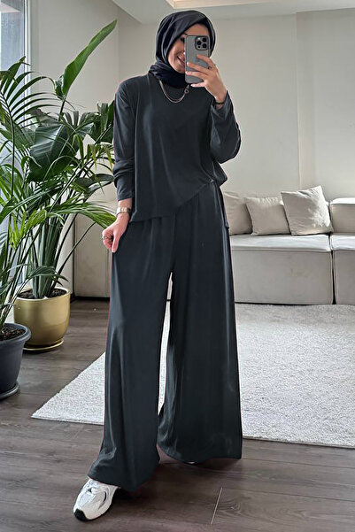 My City 5712 - Κομψό και άνετο γυναικείο σετ μπλούζας και παντελονιού Απαλής ...