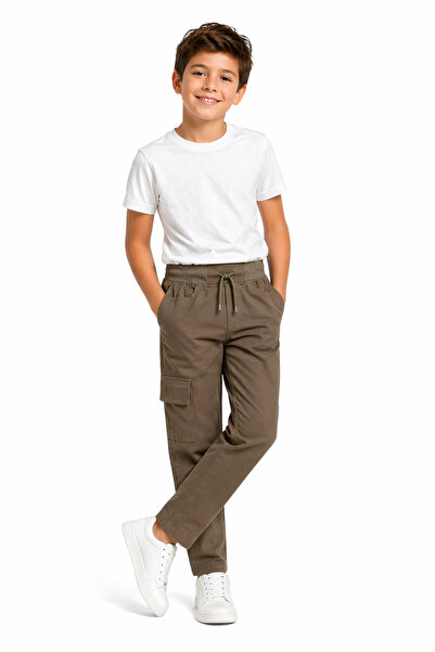 GİYİCEM TEKSTİL Παντελόνι Σχολικό Comfort Cargo με Τσέπες για Αγόρια G2026