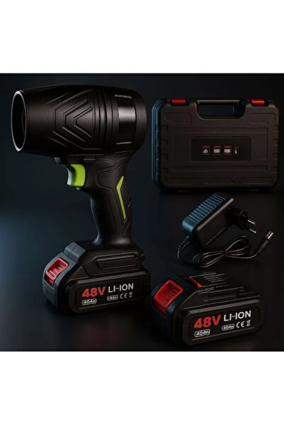 OEM Suflantă de aer portabilă fără fir de 48V cu 2 baterii NEGRU