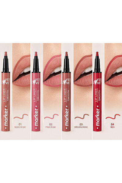 yes love Marker Buze Permanent Creion – Varf Rotund Precision, Contur Perfect...