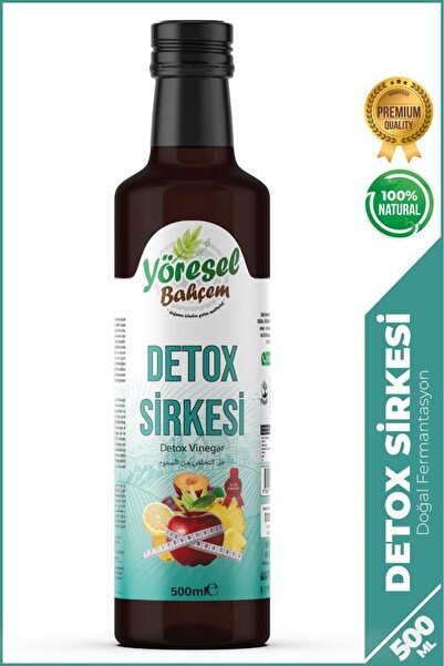 Yöresel Bahçem Detox Sirkesi Doğal Fermantasyon 500 ml