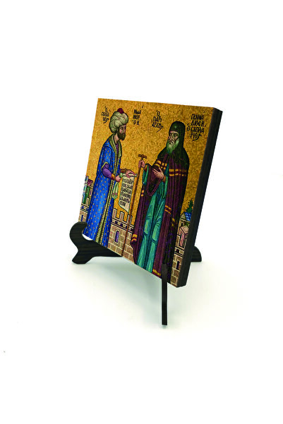 Sadrazam Επιτραπέζια βάση MDF με τυπωμένο μωσαϊκό του Φατίχ Σουλτάνου Μεμέτ κ...