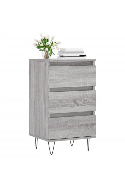 vidaxl Συρταριέρα Γκρι Sonoma 40 x 35 x 70 εκ.Επ.Ξύλο831098