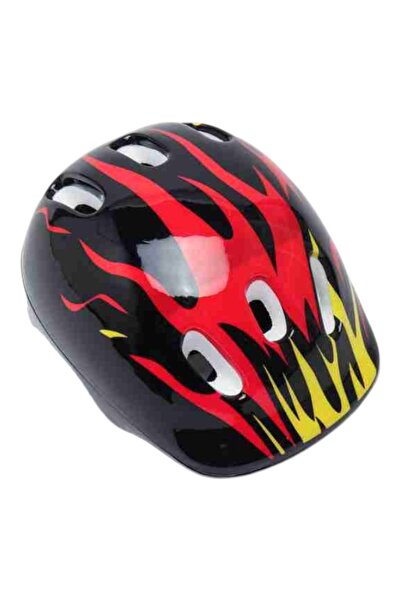 E-ANAMAG Παιδικό κράνος ποδηλάτου - Με σχέδιο φλόγες