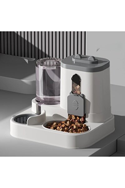YENİTECH Kedi & Köpek Mama ve Su Kabı 2.2L Mama + 800 ml Su Hazneli Standlı P...