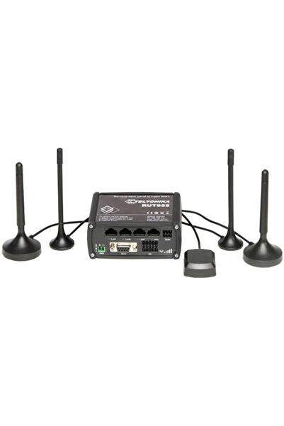 Teltonika Router Profesional RUT955, 4G (LTE), VPN, 2x SIM, RS-232/485, 4x LA...