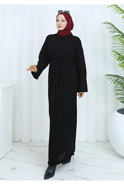 TATULA Patterned Long Knitted Sweater Dress