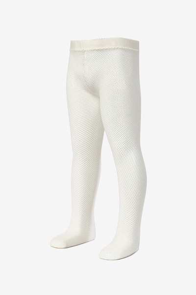 Le Mabelle Κοριτσίστικο καλσόν από διχτυωτό ύφασμα εκρού