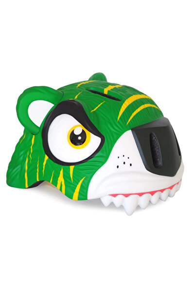 Crazy Safety Παιδικό προστατευτικό κράνος, πράσινο Τίγρης, πατενταρισμένο σχέ...