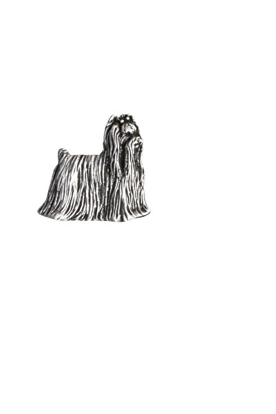 Art - Dog Yorkshire Terrier, Yorkie - Broșă câine într-o cutie cadou, ac eleg...