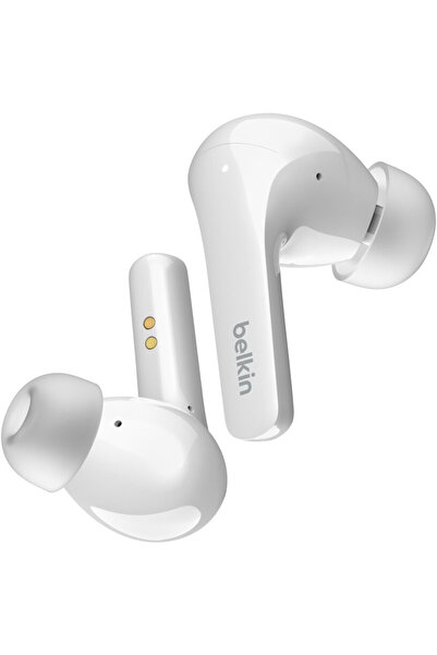 Belkin Casti True Wireless SoundForm Flow, Bluetooth, Microfon, Alb