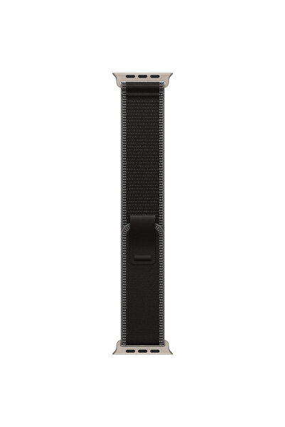 Apple Curea de 49mm pentru ceas: Trail Loop Negru/Antracit - M/L - Finisaj Titan
