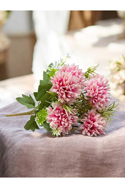 Lilac Home Yapay 7’Li Lüx Pinnata Yıldız Çiçeği Fuşya