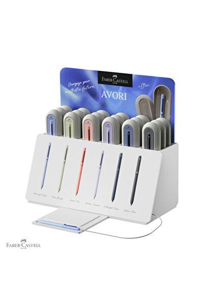 Faber Castell Display cu 18 creioane Faber-Castell Avori XB, mecanism rotativ...