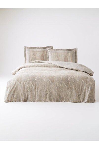 Özdilek Σετ κρεβατιού Ranforce Folha De Ouro – 100% βαμβάκι, με σχέδιο φύλλων